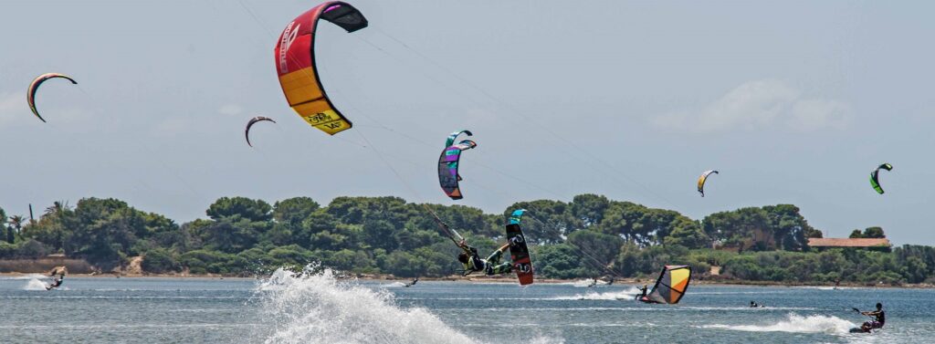 foto di kiters a Lo Stagnone