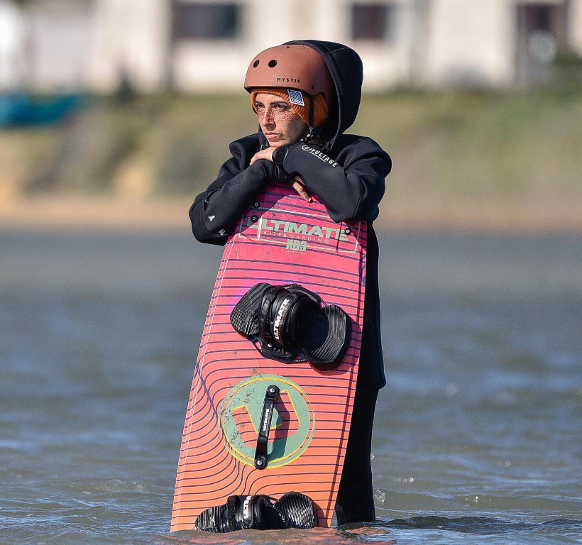 Foto di Valentina La Gioia, istruttrice e manager a Stagnone Kiteboarding