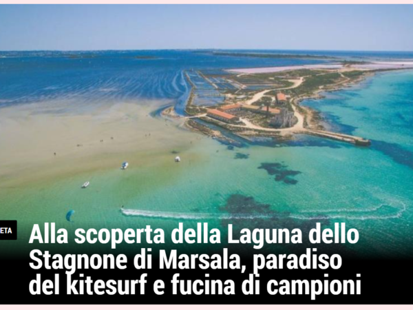 La Gazzetta celebra le meraviglie della Laguna dello Stagnone con un articolo sul kitesurf