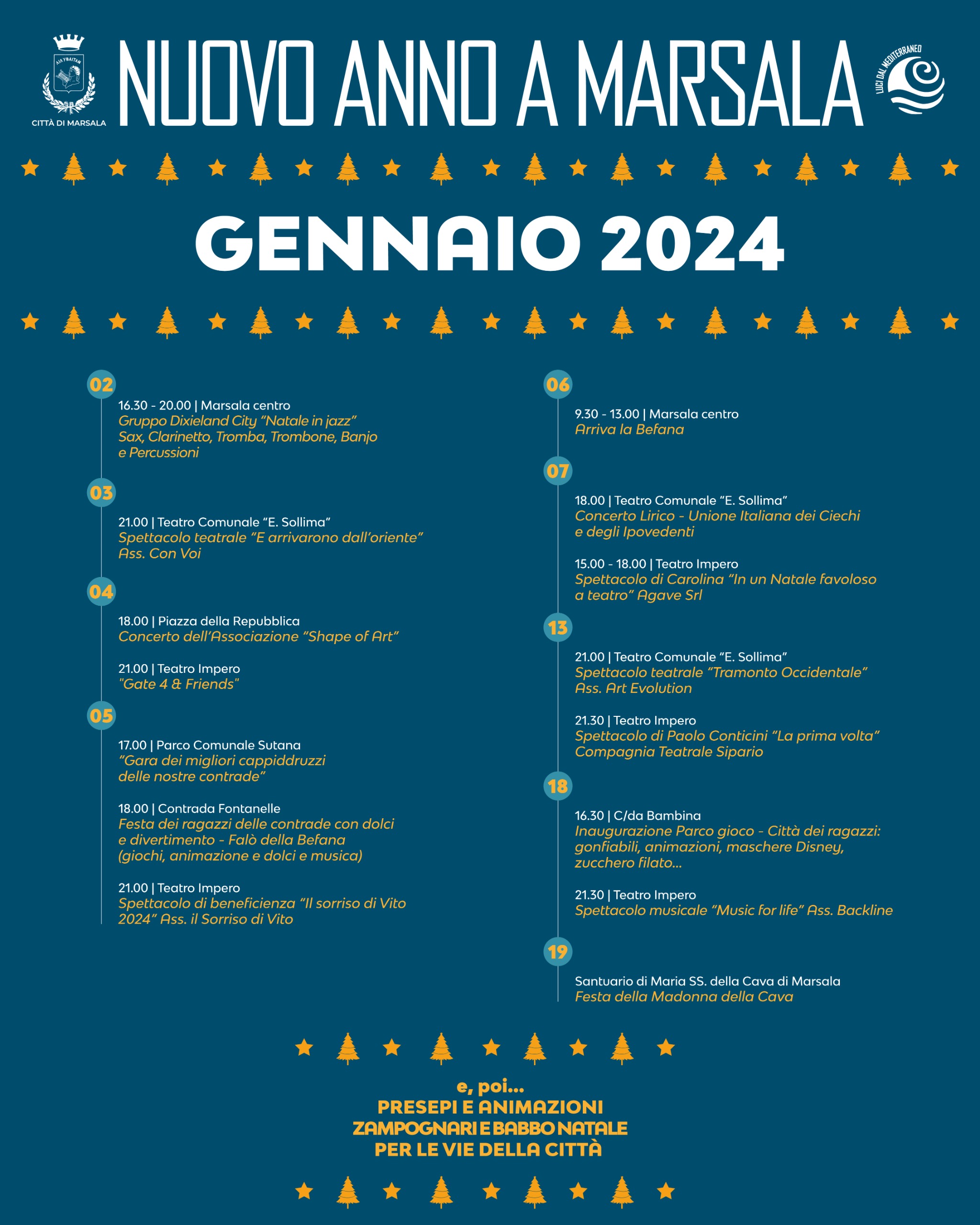 Nuovo anno Marsala gennaio 2024